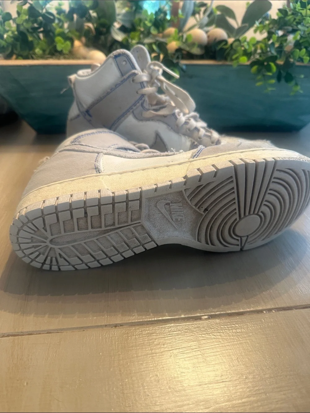 Women’s Nike High-Top Athletic Sneakers in White